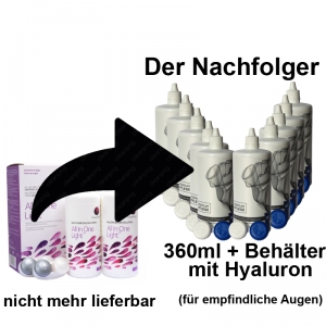Aus Cooper All In One Light wird Premium Pflege Kombilösung mit Hyaluron 10 x 360ml / 10 Behälter
