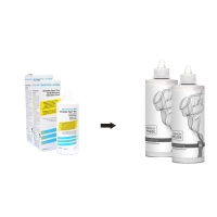 Aus Sensitive Eyes Plus - 2 x 355ml wird Premium Pflege - Kochsalzlsung Sparpack 2 x 360ml