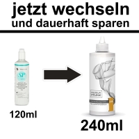 Menicon SP Care Alternative mit doppelter Menge - Premium Pflege - Kombilösung HART 240ml