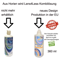 Aus Horien All In One (Hydron) 360 ml wird Lens4Less Multifunktionslsung 360ml