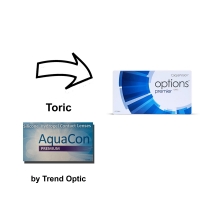 AquaCon (Air) Premium Toric by Trend Optic/ Cooper Packung mit 6 Linsen neue Verpackung
