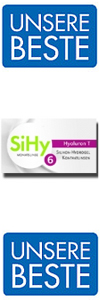 SiHy Hyaluron Toric 6er-Pack Premium Silikonhydrogel Monatslinse fr trockene, empfindliche Augen