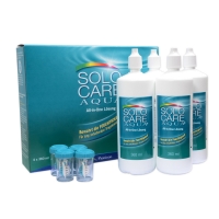 Solocare Aqua 6 Monatspack (Menicon) 4 x 360 ml + Behlter